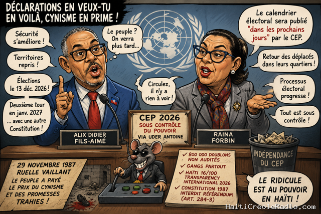 13 décembre 2026 | Alix Didier Fils-Aimé et Raina Forbin veulent-ils rééditer le drame du 29 novembre 1987 à la Ruelle Vaillant ?