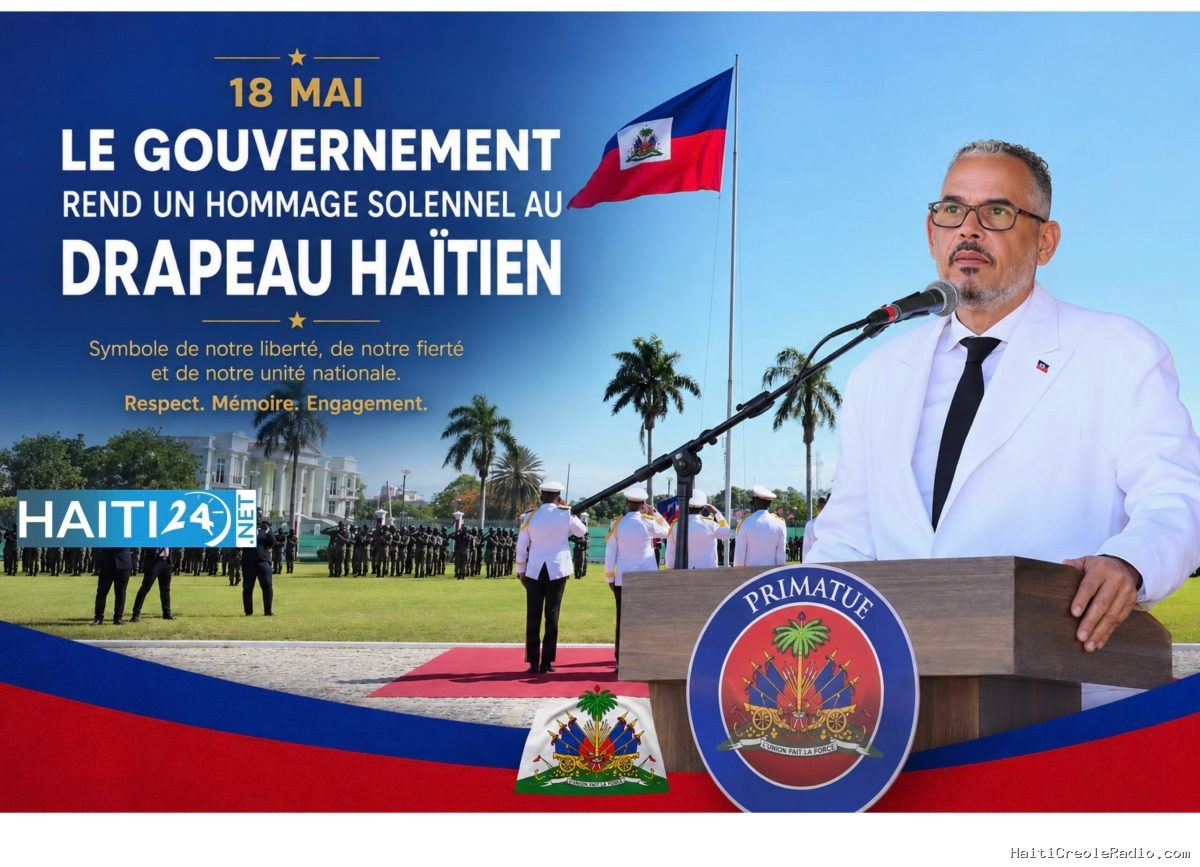 18 mai: Le gouvernement rend un hommage solennel au drapeau haïtien