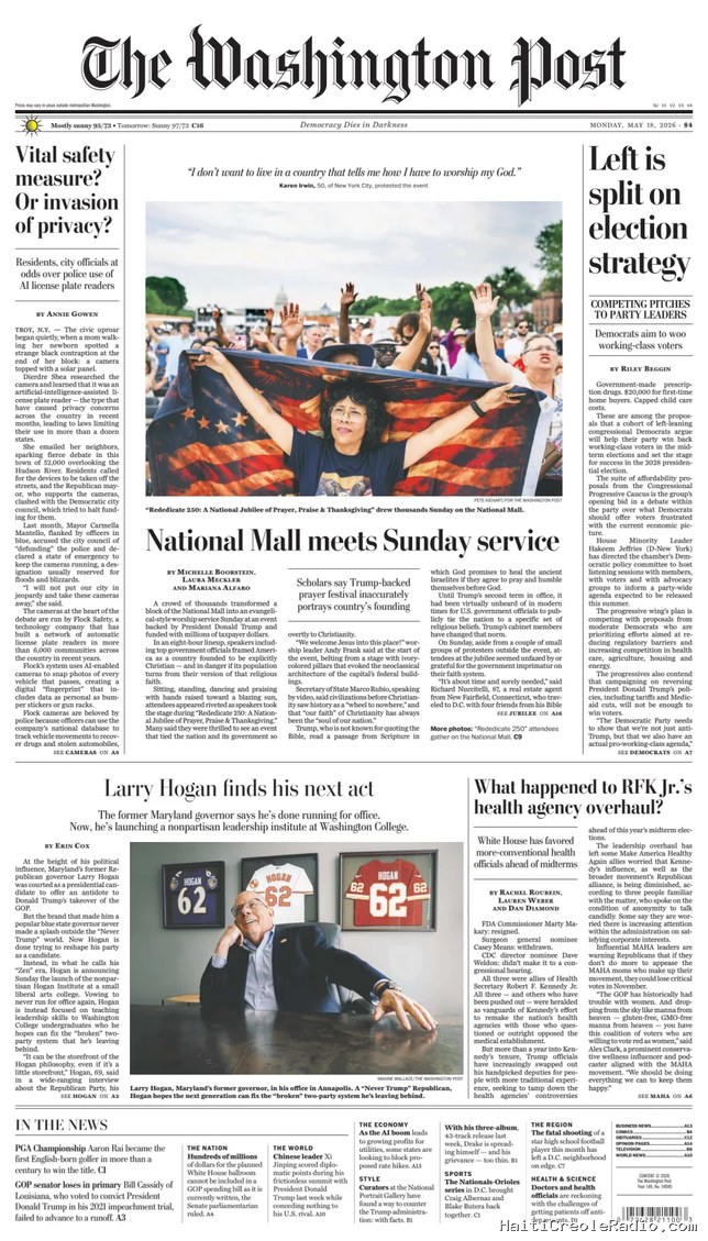 À Washington, une “journée de prière sur le National Mall”