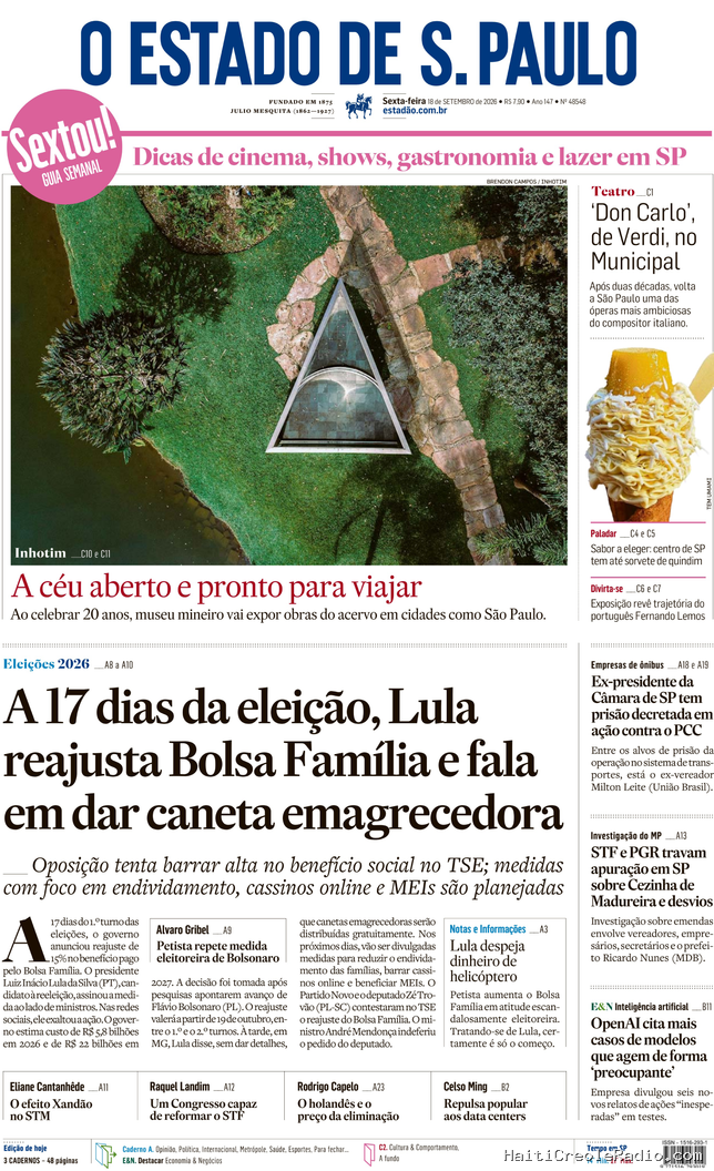Au Brésil, l’Institut Inhotim, vaste musée à ciel ouvert, fête ses 20 ans