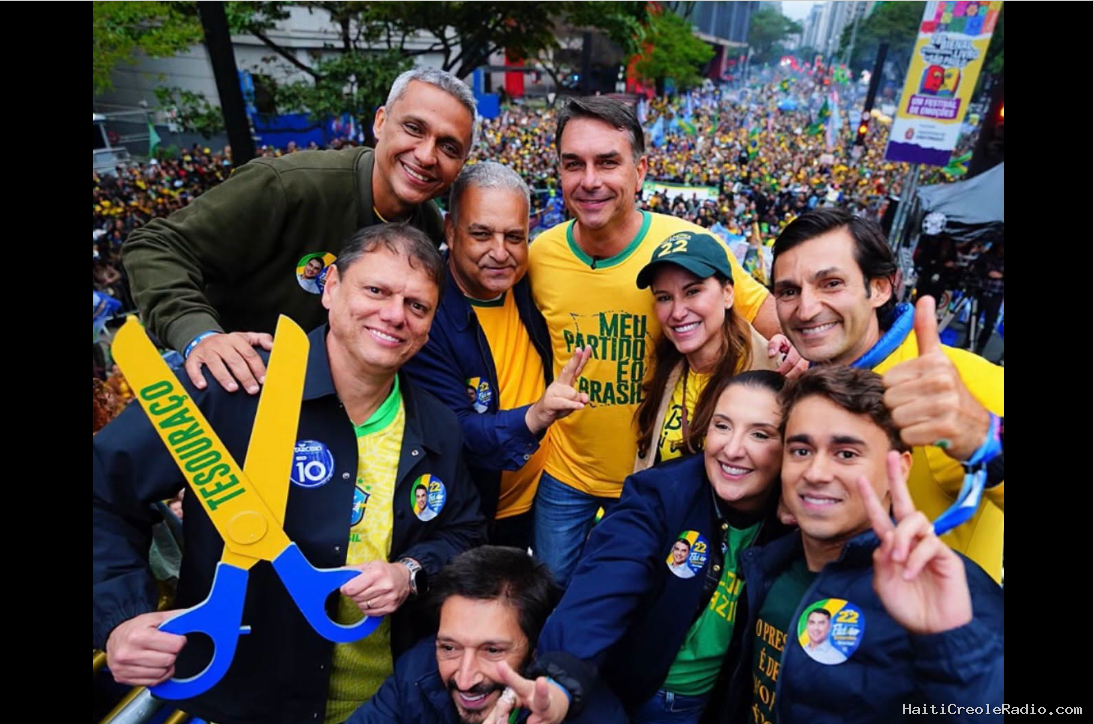 Brésil : Flavio Bolsonaro mobilise ses partisans face à Lula