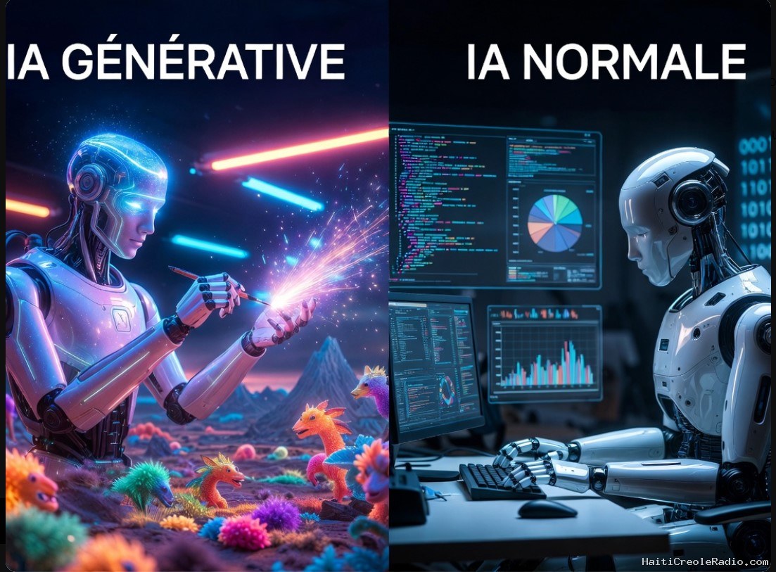 C’est quoi la différence entre une IA « générative » et une IA « normale »