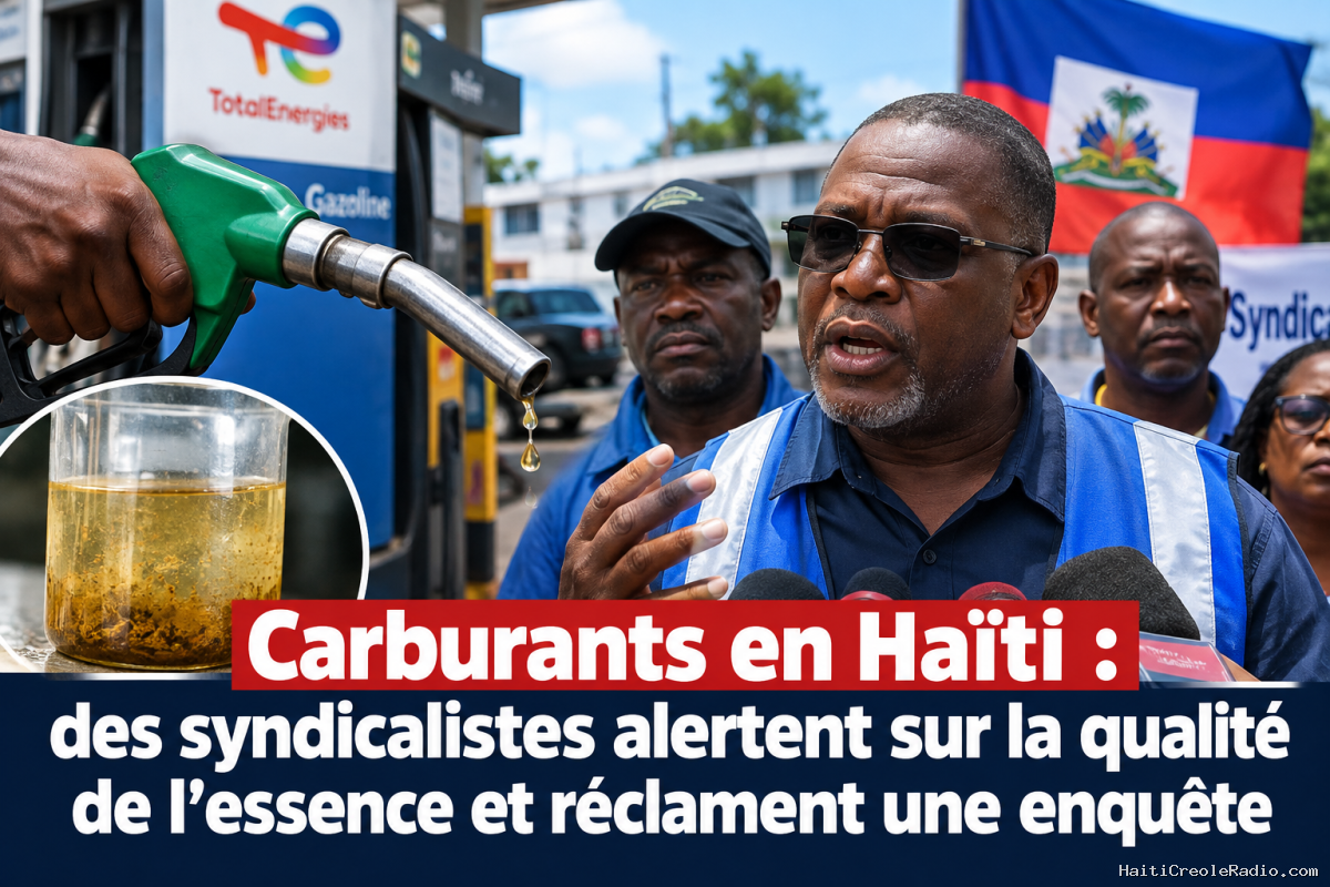 Carburants en Haïti : des syndicalistes alertent sur la qualité de l’essence et réclament une enquête