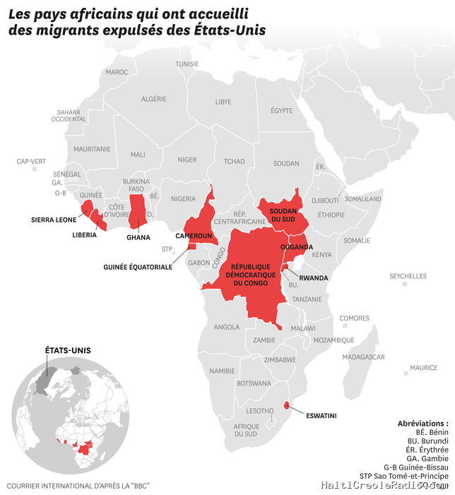Ces pays africains qui accueillent les expulsés de Donald Trump