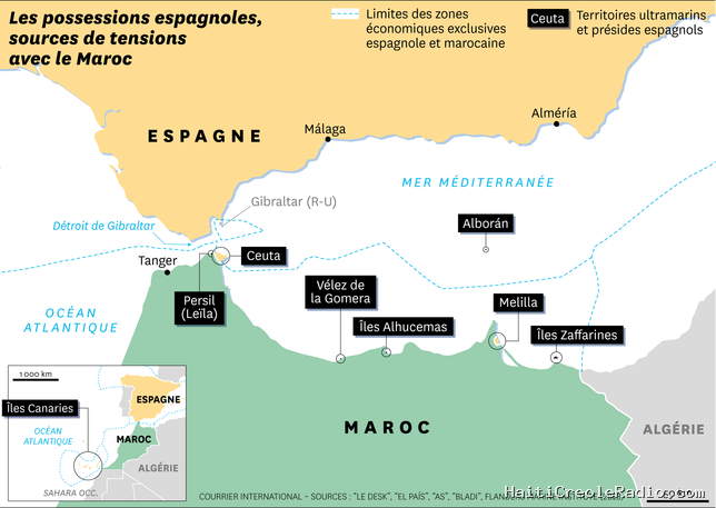 Ceuta et les autres : entre le Maroc et l’Espagne, plusieurs différends territoriaux historiques