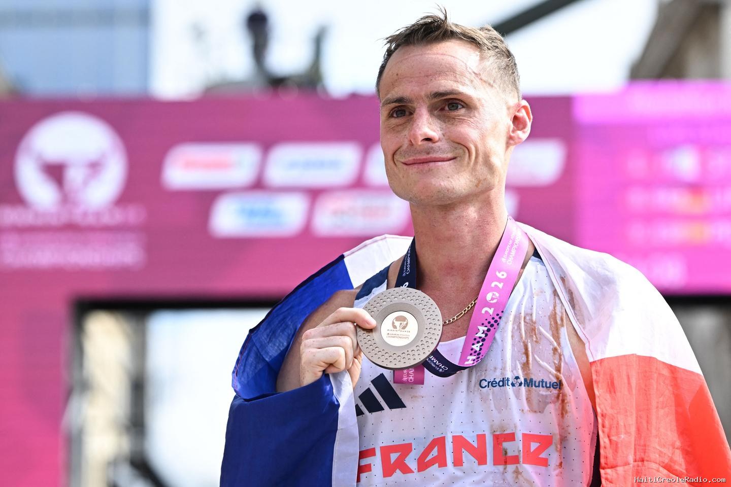 Championnats d’Europe d’athlétisme : le Français Aurélien Quinion médaillé de bronze du marathon marche
