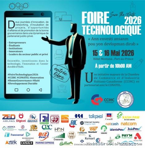 Conatel – CCIHC : une grande foire technologique ouvre ses portes à Port-au-Prince pour promouvoir l’innovation