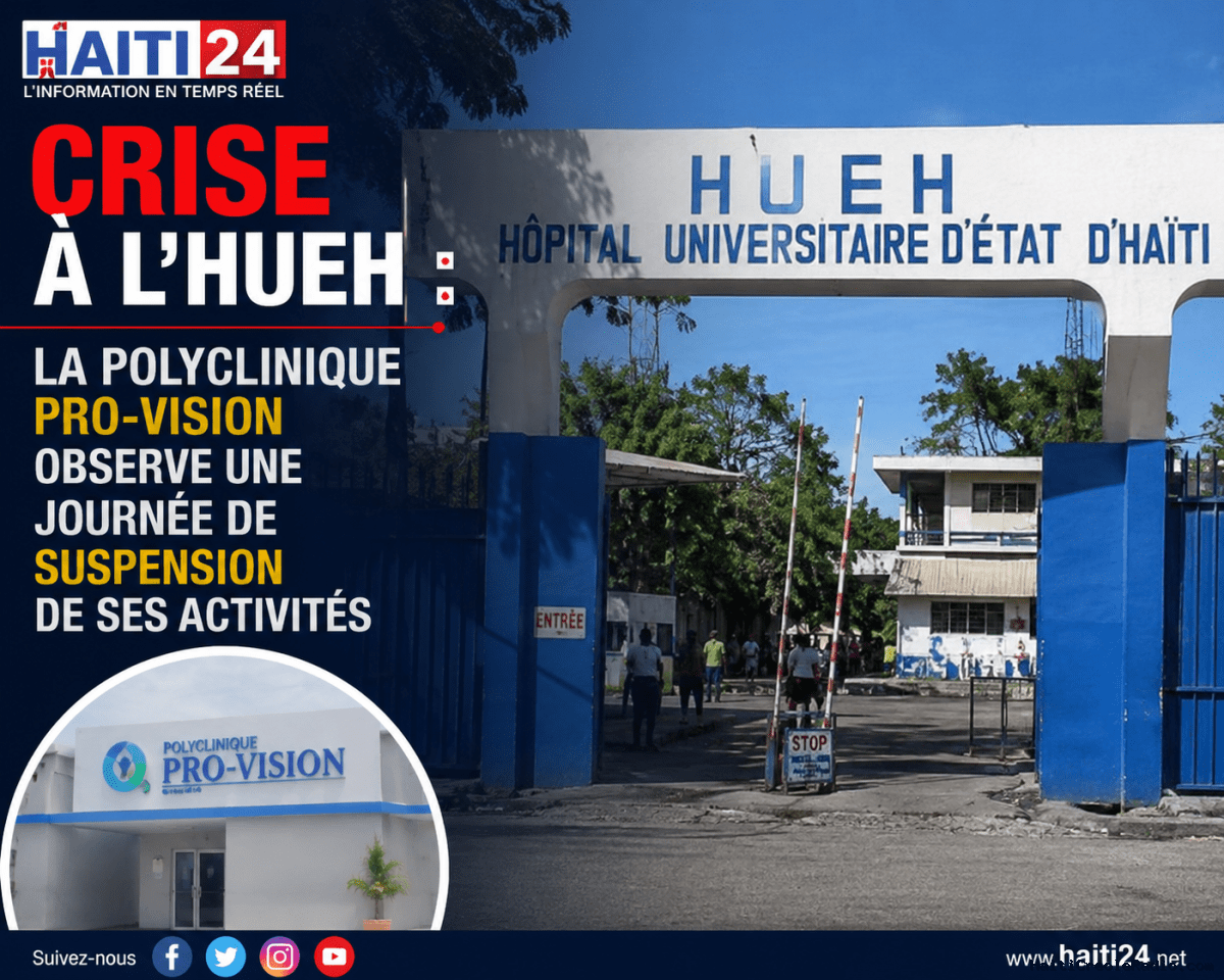 Crise à l’HUEH : la Polyclinique Pro-Vision observe une journée de suspension de ses activités