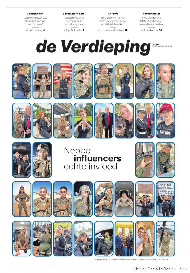 D’où viennent tous ces profils de fausses soldates ou policières en ligne ?