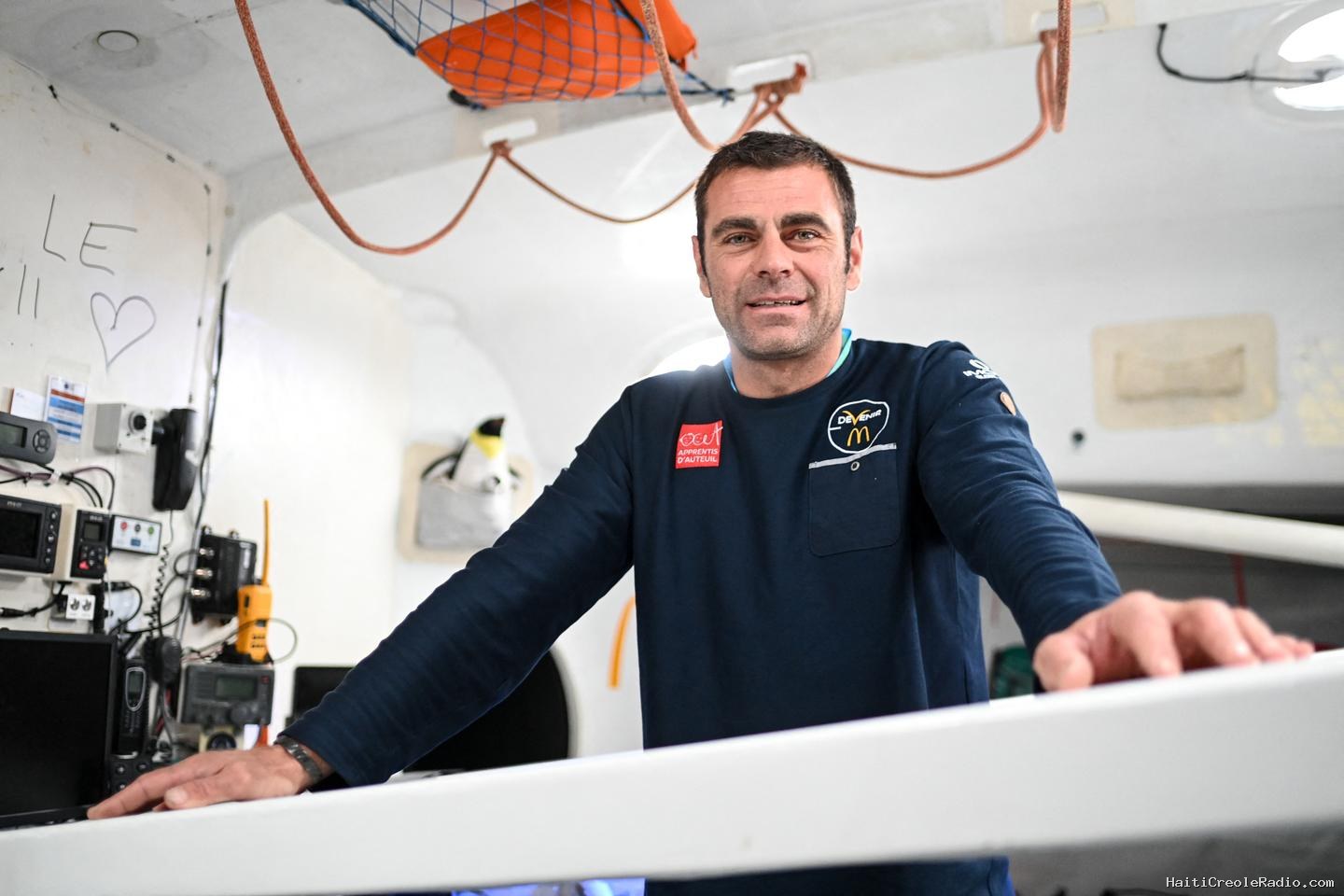 Damien Guillou, un navigateur qui « accepte de ralentir » pour boucler le défi de la Golden Globe Race