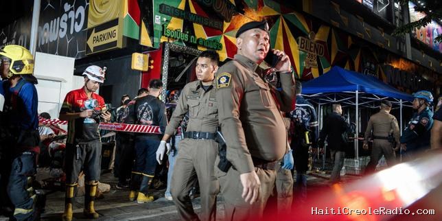 En Thaïlande, au moins 27 morts dans l’incendie d’un bar de la banlieue de Bangkok