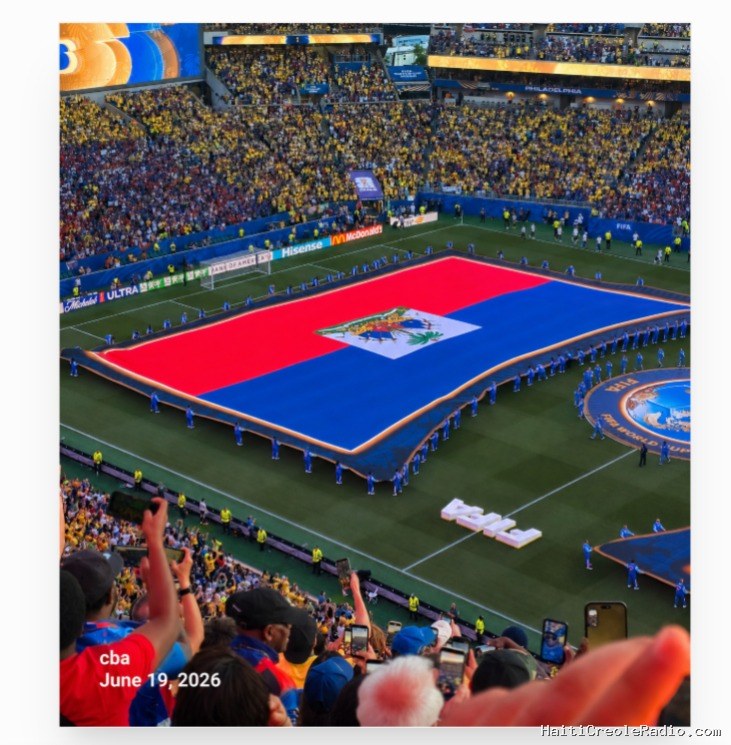 Et si le géant drapeau haïtien déployé sur le terrain au Mondial 2026 était offert au MUPANAH ? Qui entamera les démarches ?