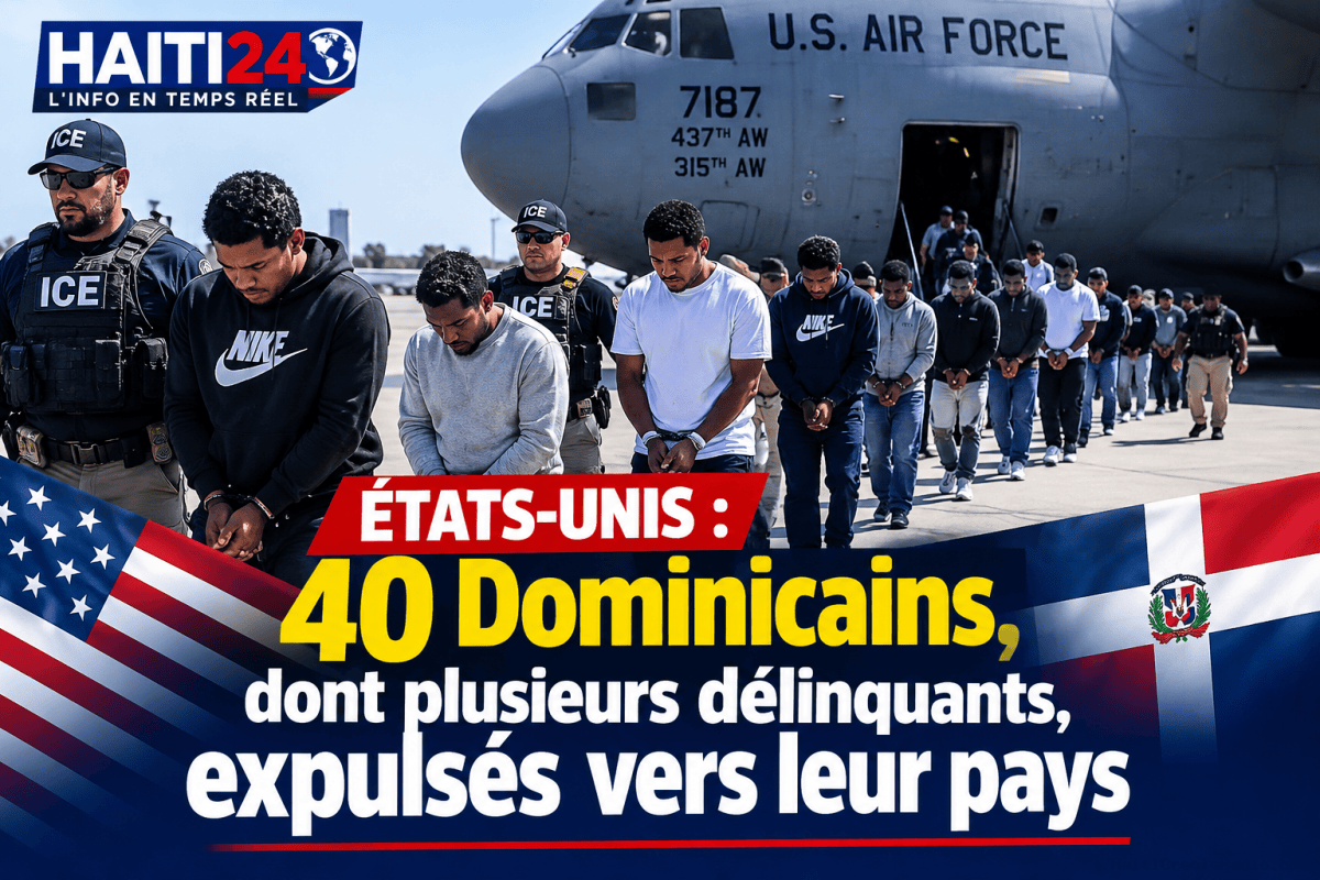 États-Unis : 40 Dominicains, dont plusieurs délinquants, expulsés vers leur pays