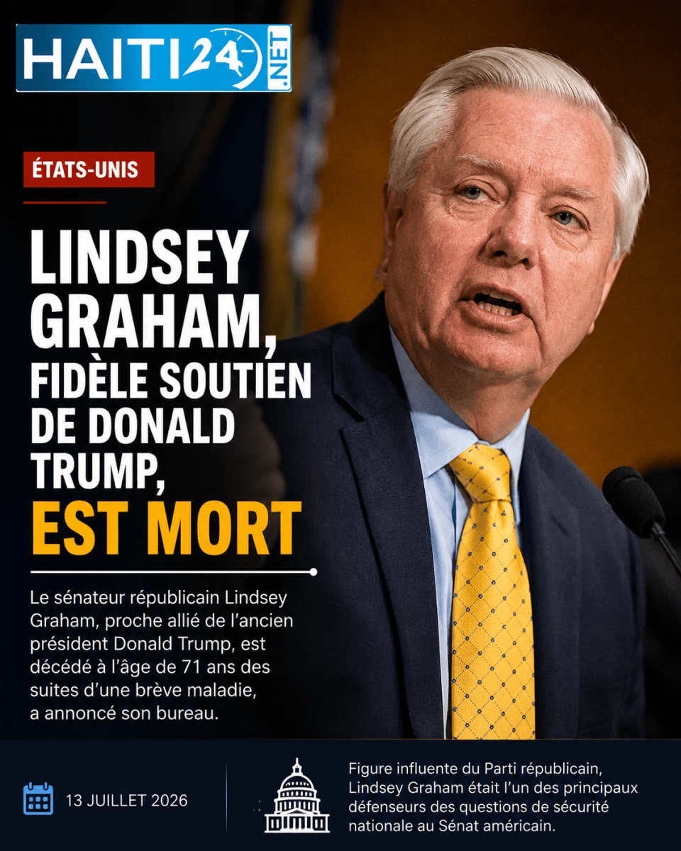 États-Unis : L sénateur Lindsey Graham, fidèle soutien de Donald Trump, est mort