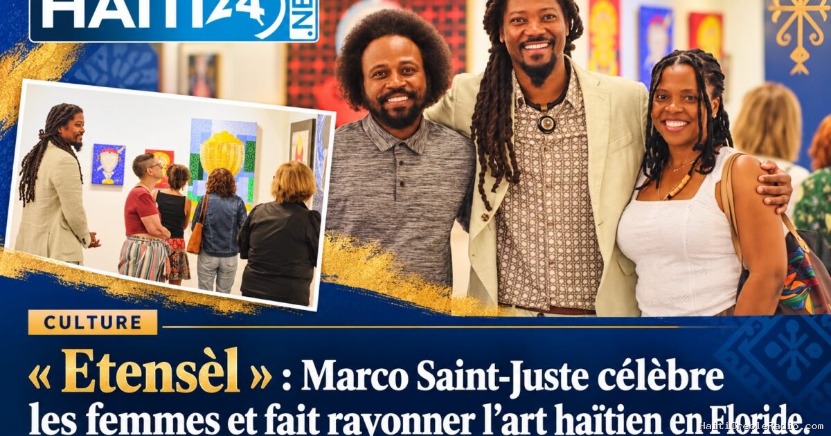 « Etensèl » : Marco Saint-Juste célèbre les femmes et fait rayonner l’art haïtien en Floride