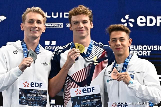 Euro de natation : Léon Marchand et Mary-Ambre Moluh décrochent l’or et font briller la France