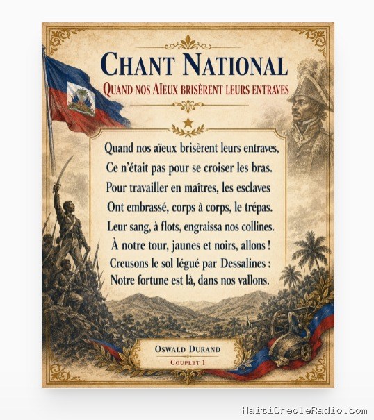 Fête du Drapeau | 1887-1904 : “Quand nos Aïeux brisèrent leurs entraves”, l’hymne oublié qui précéda “La Dessalinienne”