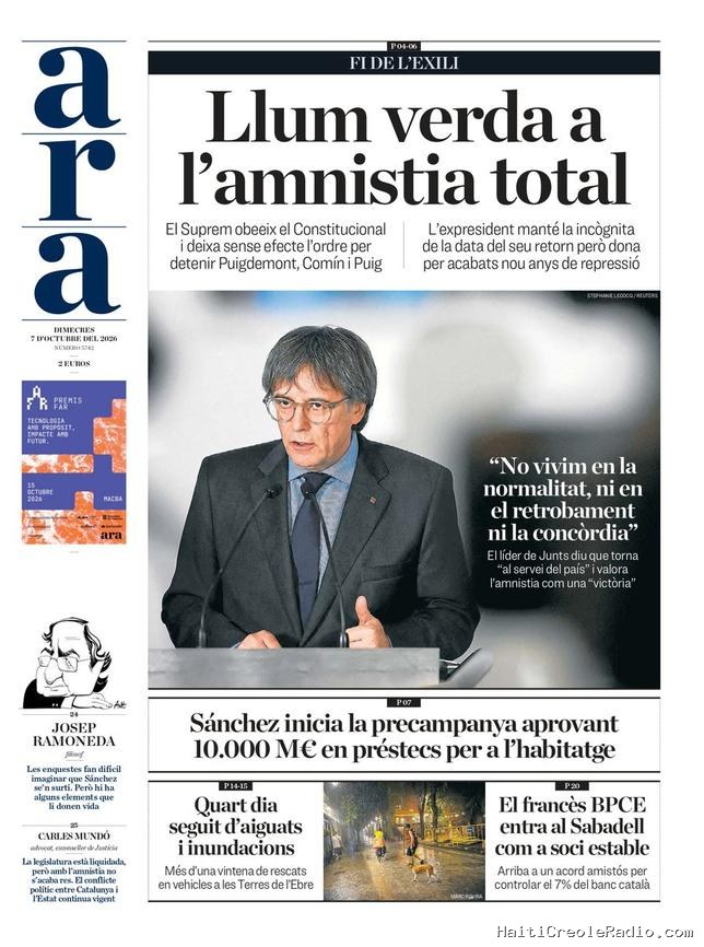 “Feu vert à l’amnistie totale” : Carles Puigdemont sur la voie d’un retour en Catalogne