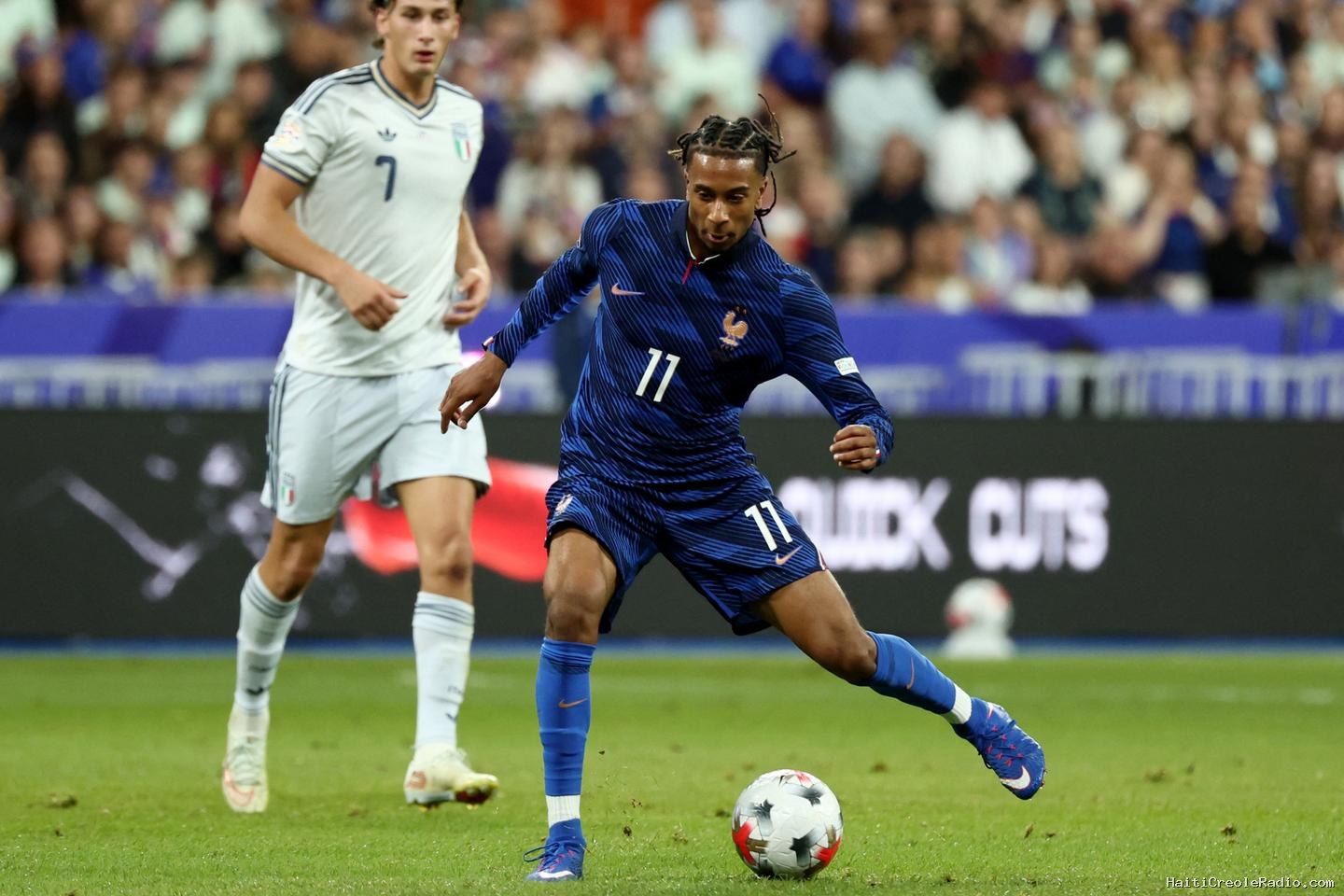 France-Italie : soirée frustrante pour les Bleus, malgré le retour triomphal de Zidane au Stade de France