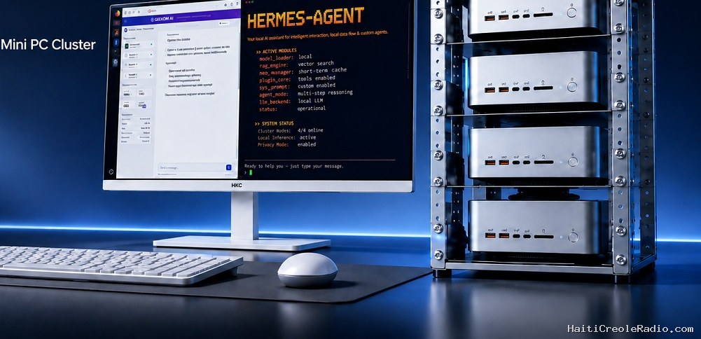 GEEKOM teste un cluster IA de quatre mini-PC