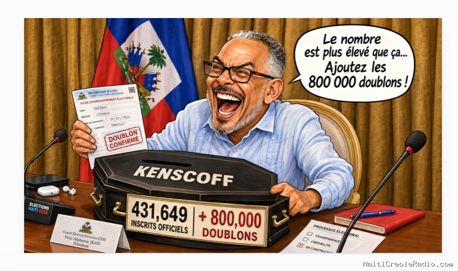 Haïti | 13 DÉCEMBRE — Le compteur du CEP plafonne à 431 649 inscrits à moins de quatre mois du scrutin : le « théorème de Pythagore » du MJSAC suffira-t-il à remplir les listes électorales ?