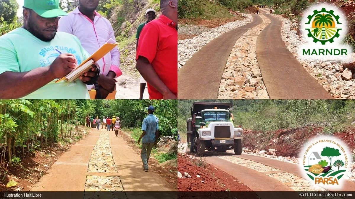 Haïti - Agriculture : Plusieurs tronçons de pistes rurales provisoirement réceptionnés dans la Grande-Anse