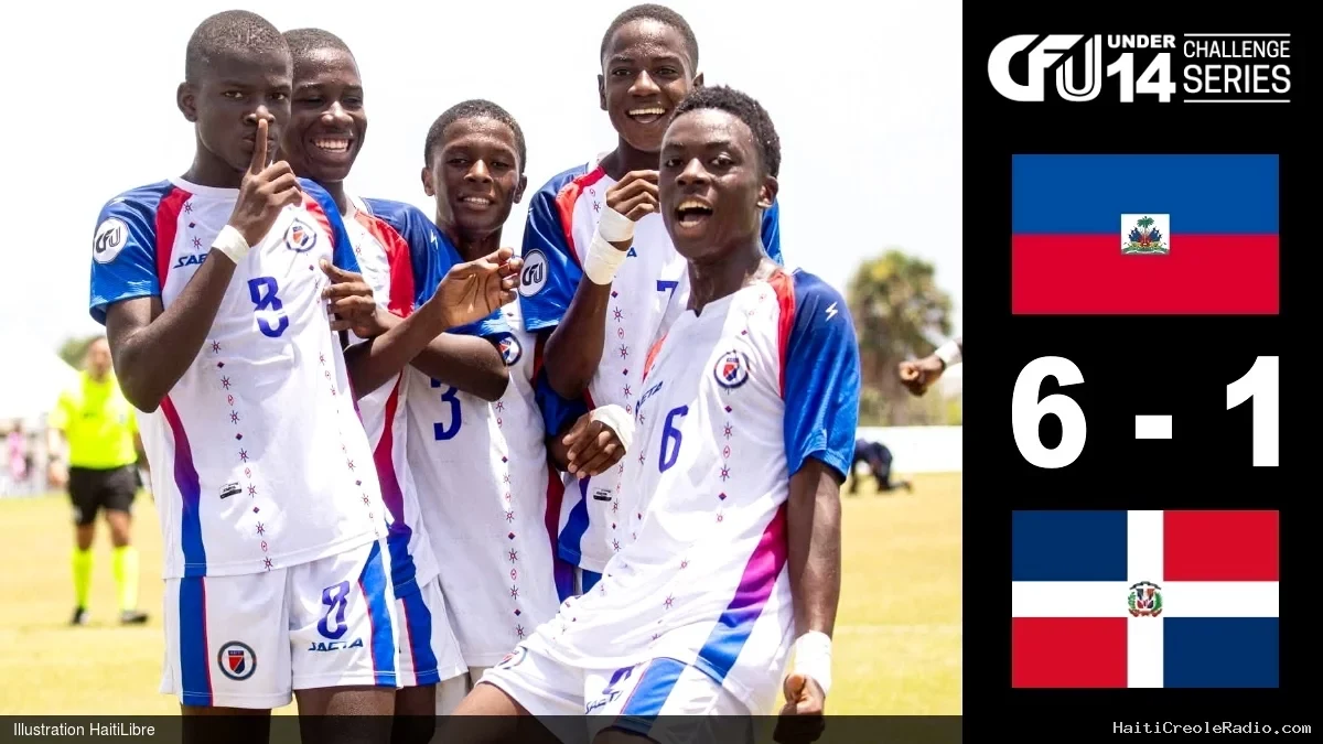 Haïti - CFU Challenge 2026 (U-14) : Haïti qualifié pour la finale écrase les dominicains [6-1] en 1/2 finale