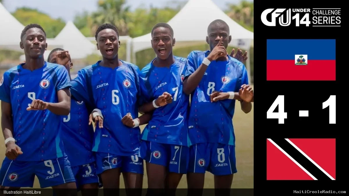 Haïti - CFU Challenge 2026 (U-14) : Victoire des «Grenadiers» [4-1] sur les «Young Warriors» de Trinité-et-Tobago
