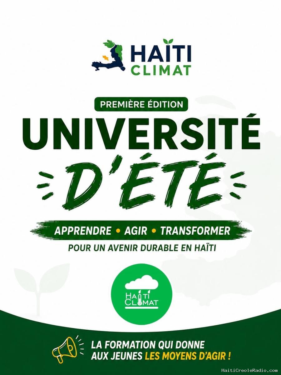 Haïti Climat lance la première édition de son Université d’été
