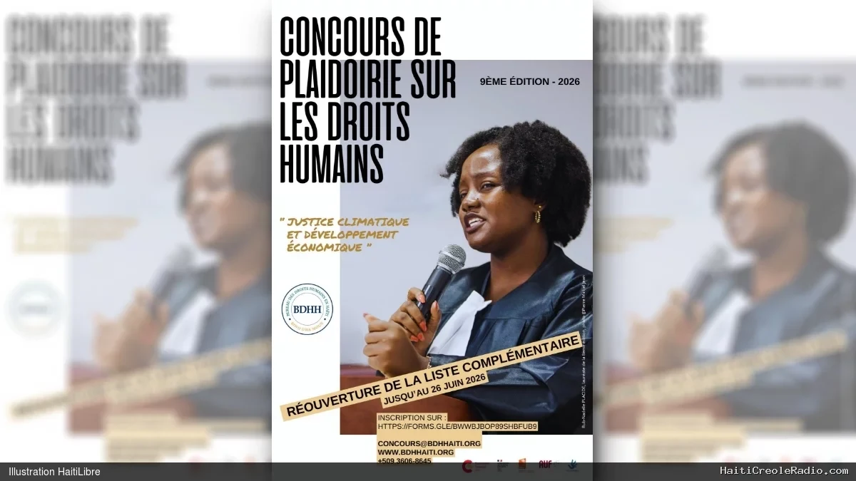 Haïti - Concours de plaidoirie : Réouverture de la liste d’inscriptions complémentaires