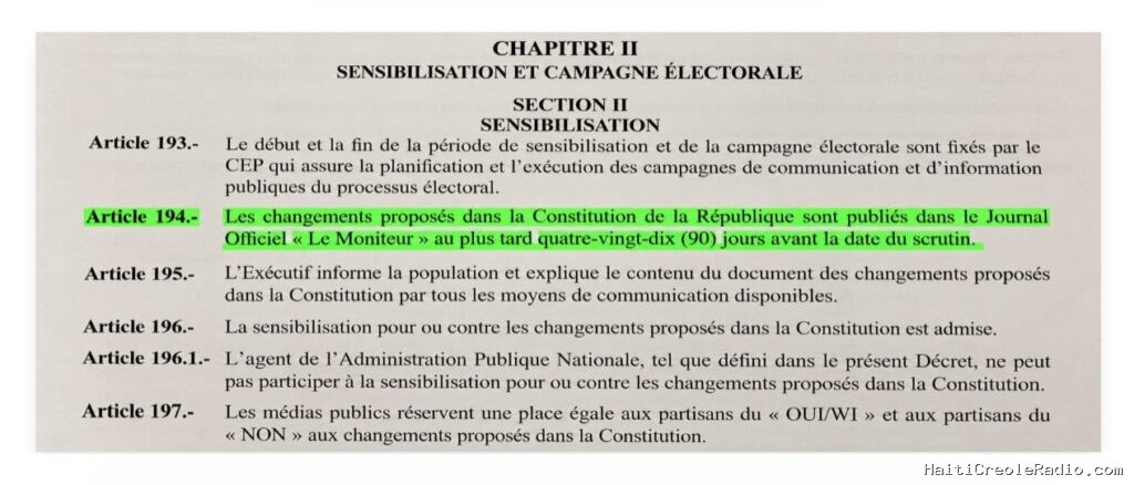 Haïti | Constitution/Référendum : J-90 — M. Fils-Aimé, Premier ministre de doublure, sommé par son propre décret de dévoiler le texte au plus tard le 14 septembre
