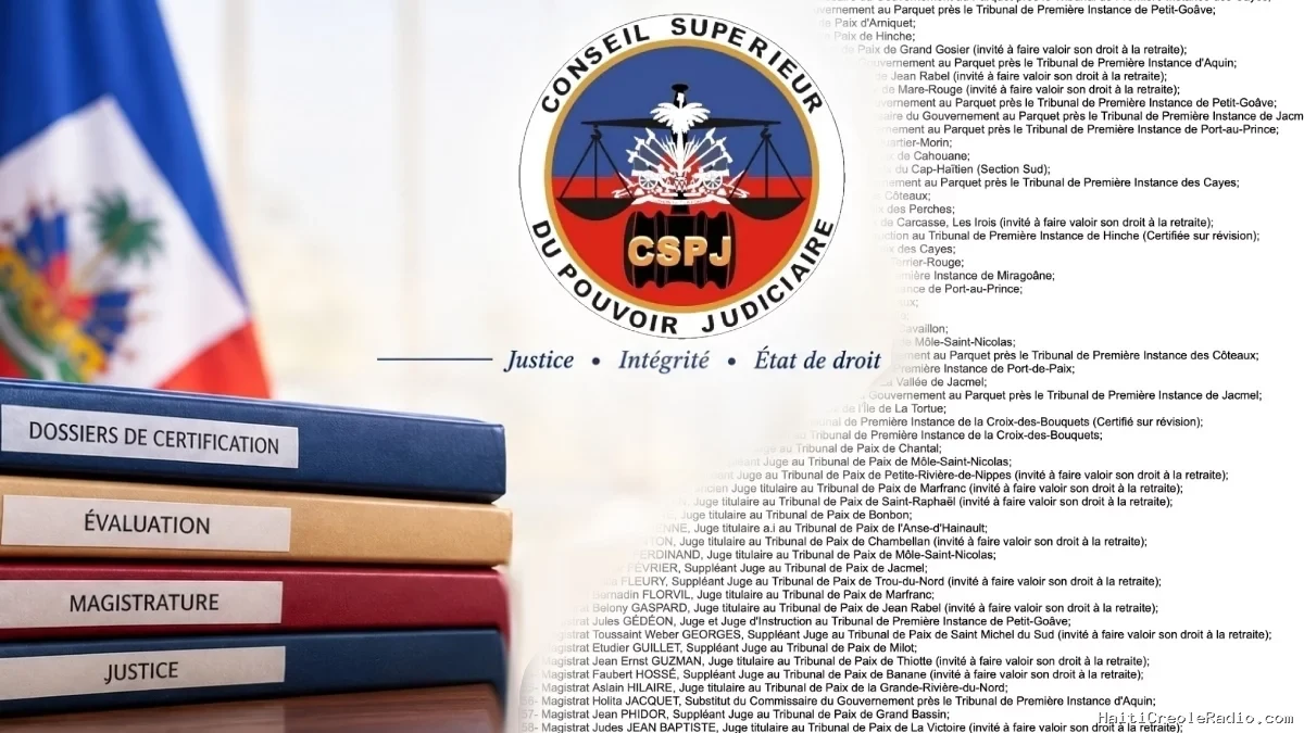 Haïti - CSPJ : Certification des magistrats (listes des certifiés et non certifiés)