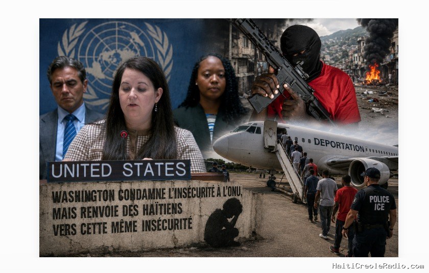 Haiti | CTN NEWS — Washington condamne l’insécurité à l’ONU, mais renvoie des Haïtiens vers cette même insécurité