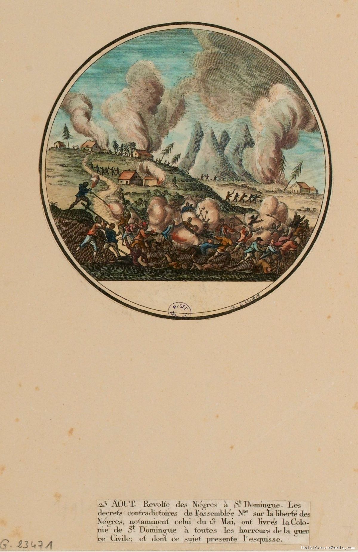 HAÏTI | HISTOIRE — 22-23 août 1791 : 510 000 à 520 000 esclaves face à 35 000 Blancs, la nuit où Saint-Domingue bascula dans la révolution