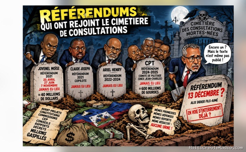 Haïti | Le cimetière des référendums : des millions dépensés, jamais un bulletin dans l’urne