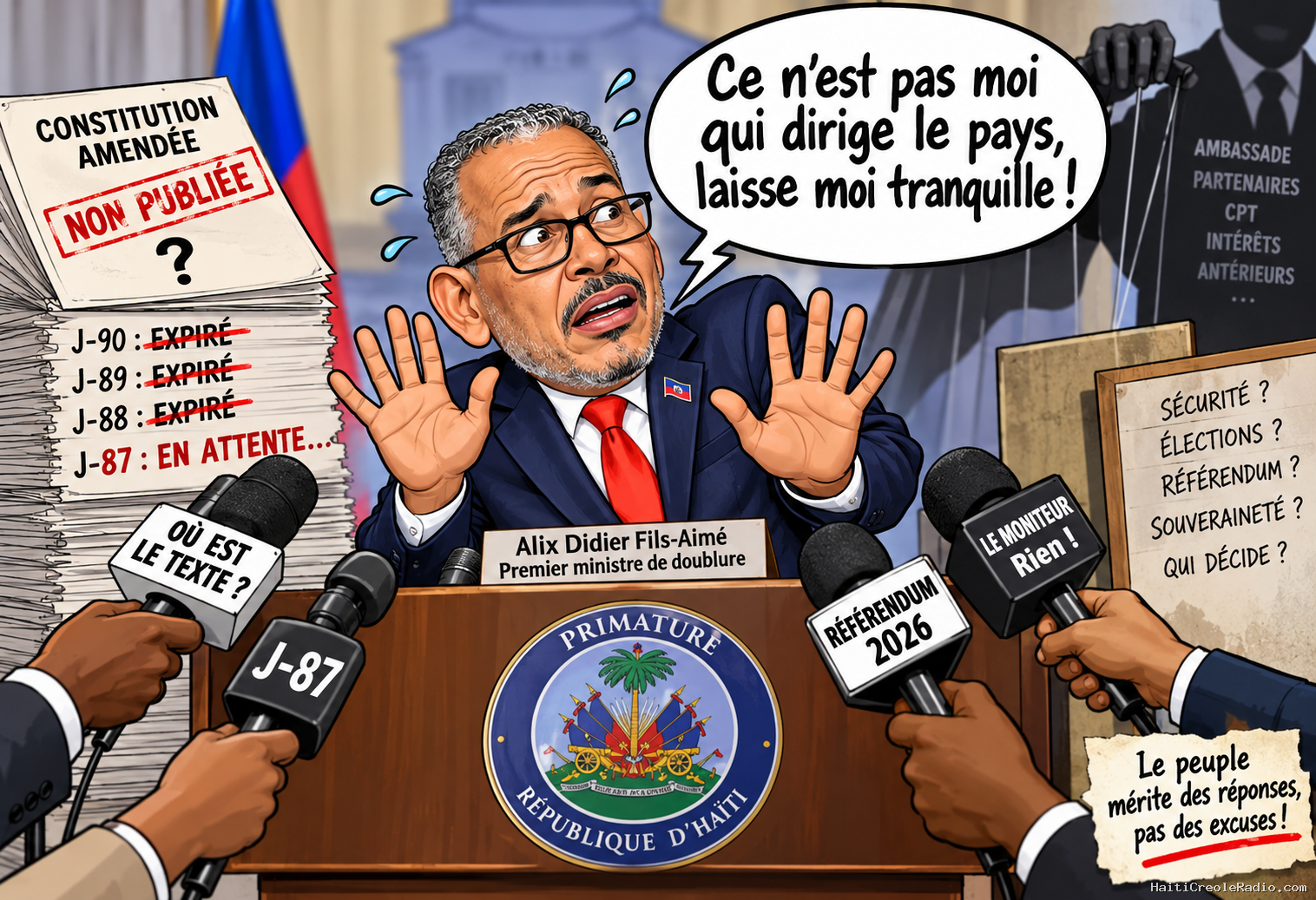 Haïti–Référendum | J–87 : Monsieur Fils-Aimé, où est le texte de votre Constitution amendée ? Répondez aux Haïtiens !
