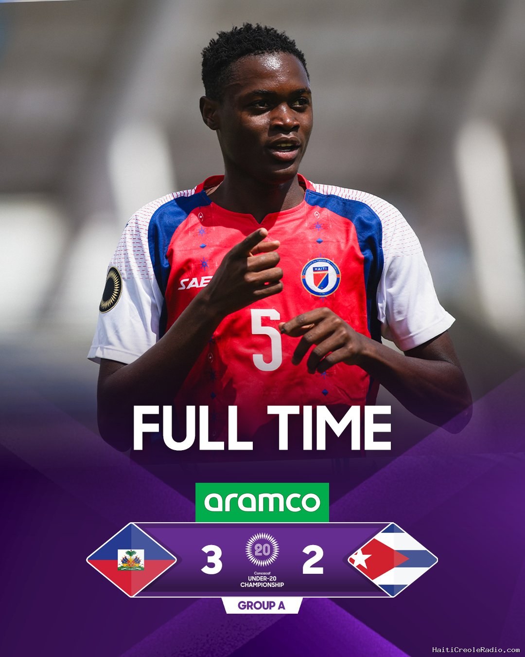 Haïti renverse Cuba et signe une deuxième victoire au Championnat U20 de la CONCACAF