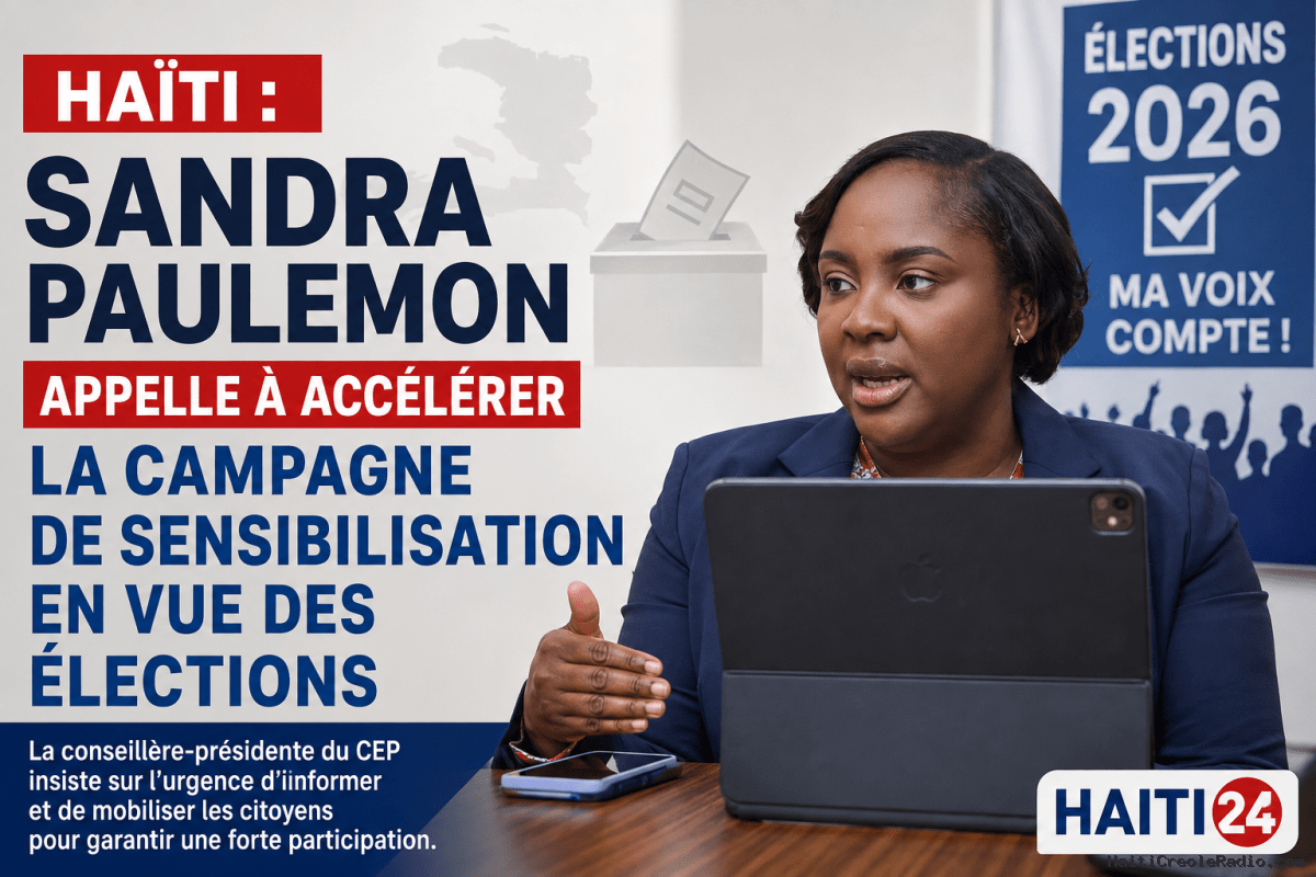 Haïti : Sandra Paulemon appelle à accélérer la campagne de sensibilisation en vue des élections