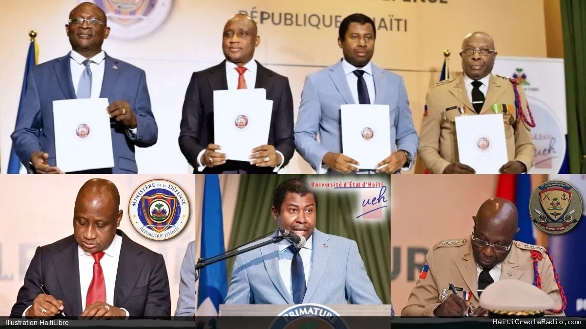 Haïti - Sécurité : Le Ministère de la Défense, les FAd’H et l’UEH ont signé un protocole d’accord de partenariat stratégique