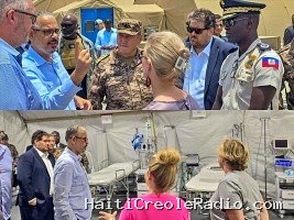 Haïti - Sécurité : Visite stratégique du P.M. à la base de la Force de Répression des Gangs