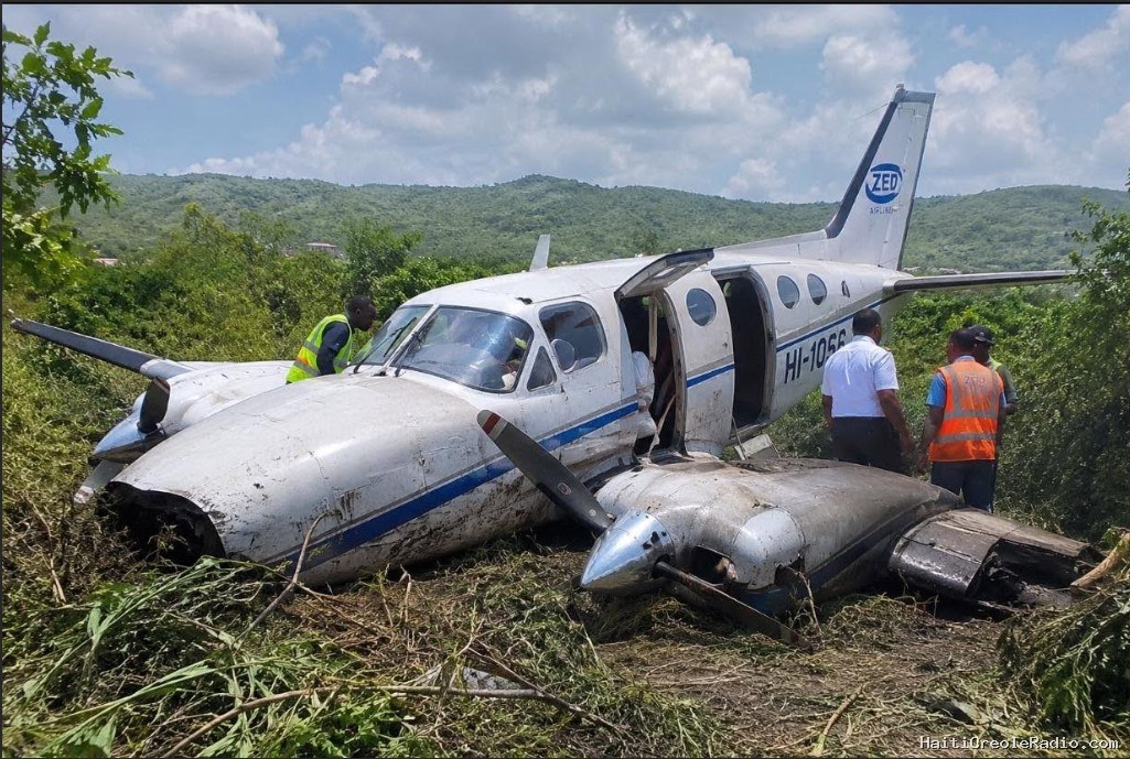 Haïti : un avion de ZED Airlines effectue un atterrissage forcé près de Lafito