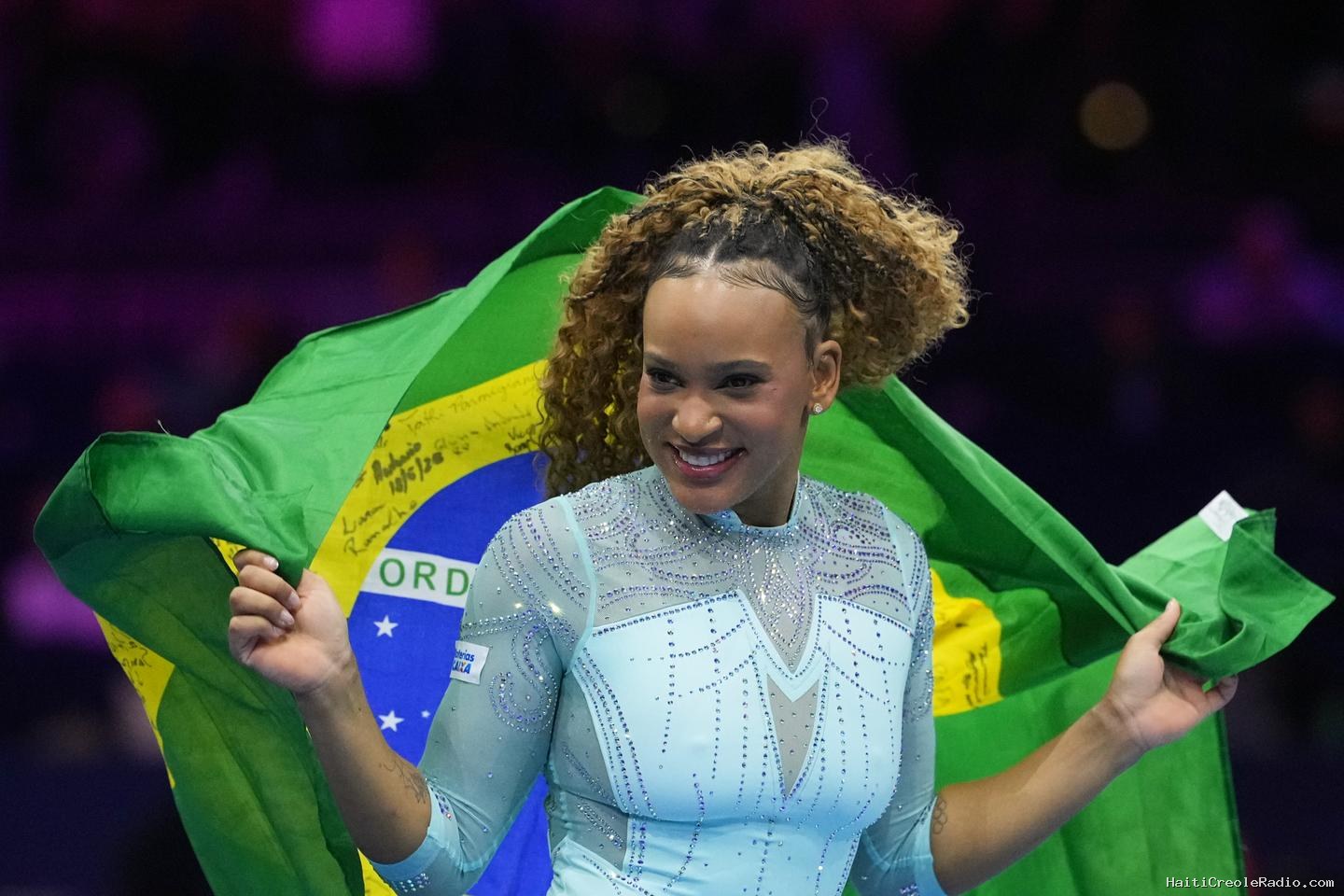 La gymnaste brésilienne Rebeca Andrade sacrée championne du monde du saut de cheval