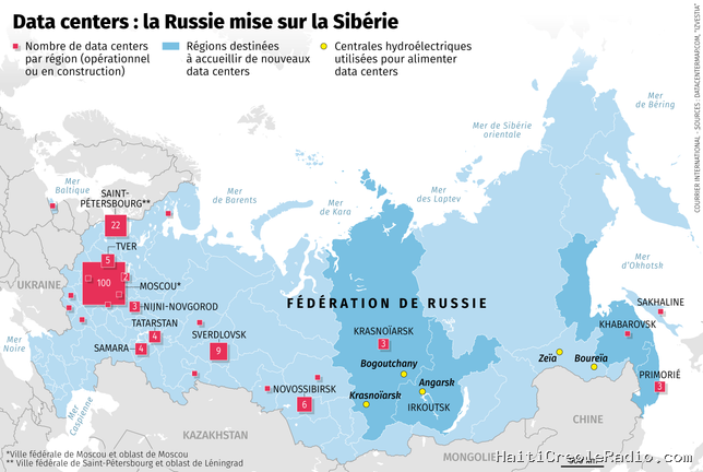 La Sibérie, nouvel eldorado russe des data centers