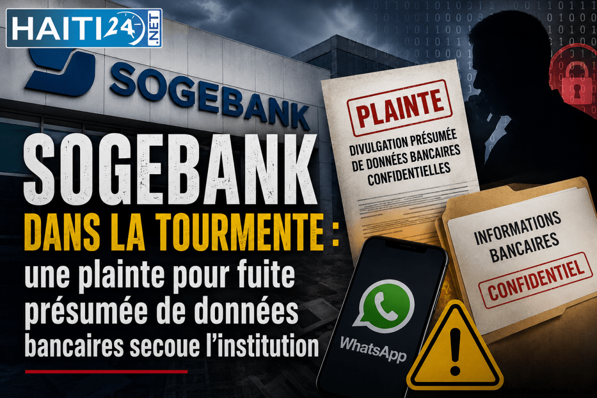La SOGEBANK dans la tourmente : une plainte pour fuite présumée de données bancaires secoue l’institution