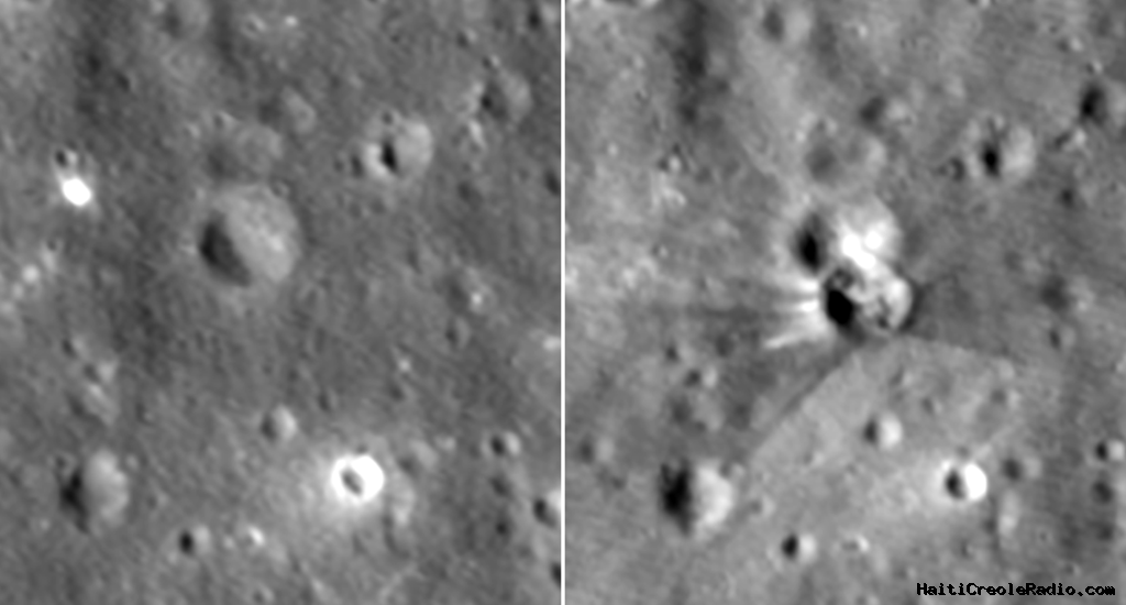 La sonde LRO a retrouvé le cratère d’impact de Space X