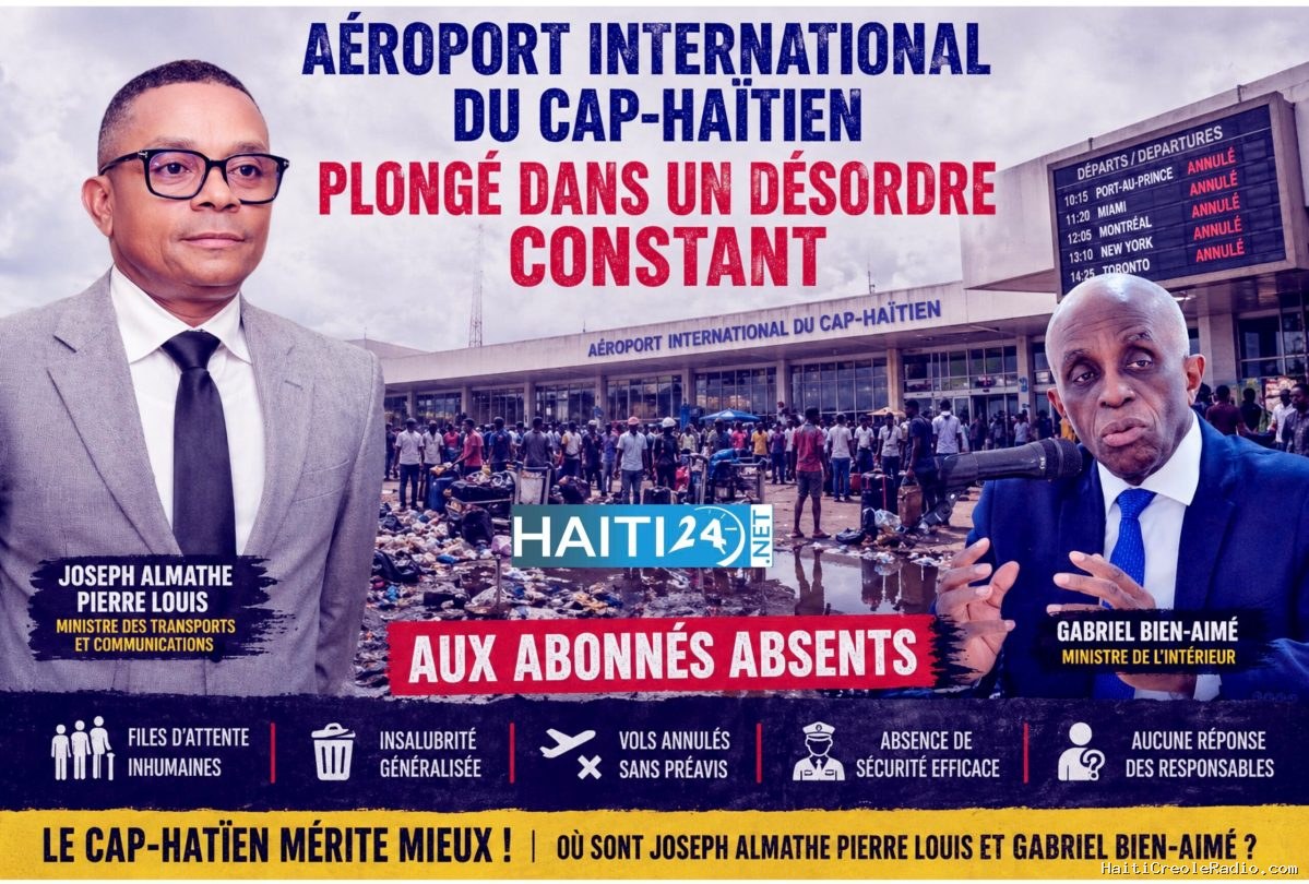 L’aéroport international du Cap-Haïtien plongé dans un désordre constant : Joseph Almathe Pierre Louis et Paul Antoine Bien-Aimé aux abonnés absents0