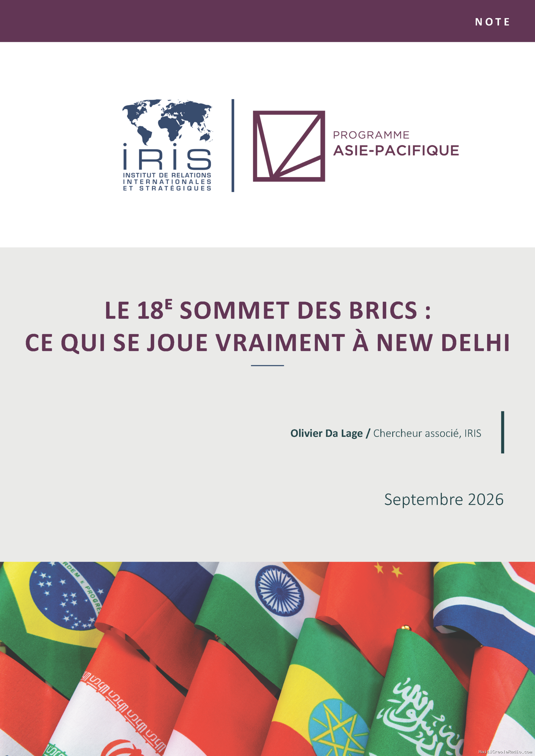 Le 18e sommet des BRICS : ce qui se joue vraiment à New Delhi