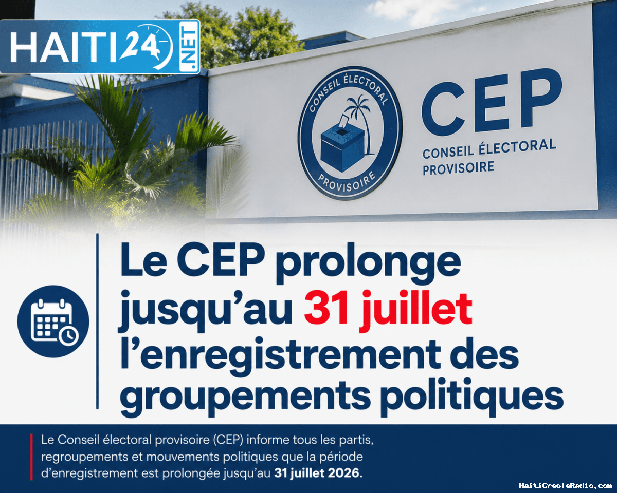 Le CEP prolonge jusqu’au 31 juillet l’enregistrement des groupements politiques