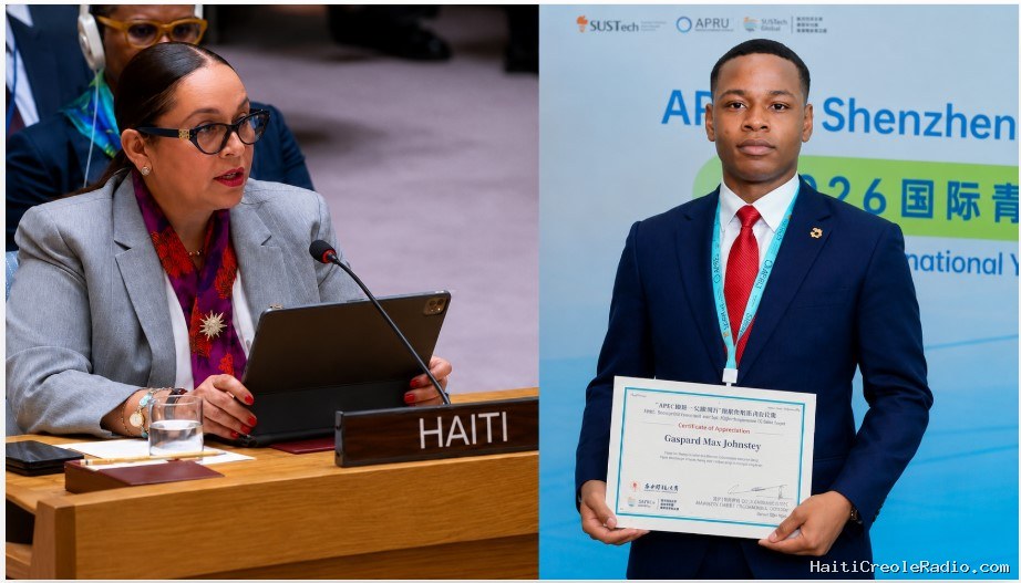 Le jeune Max Johnsley Gaspard à la ministre Raina Forbin : »La réalité d’Haïti ne se négocie pas dans les salons de l’ONU »