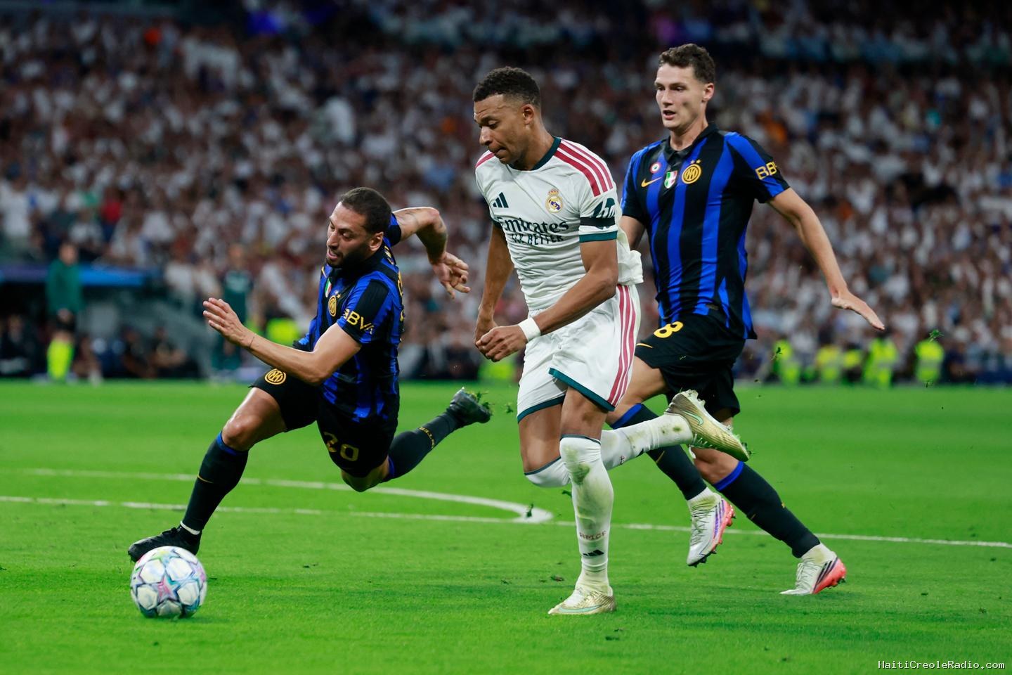 Le Real Madrid s’impose face à l’Inter Milan, Kylian Mbappé inscrit son 71ᵉ but en Ligue des champions